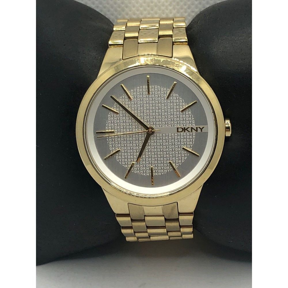 DKNY NY2382 Women's Gold Stainless Steel Analog Dial Quartz Wrist Watch OP266